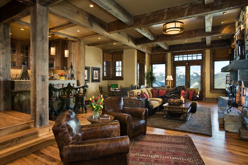 Earth Sheltered Homes for a Rustic Family Room with a Lodge and Cedarview Residence by Locati Architects