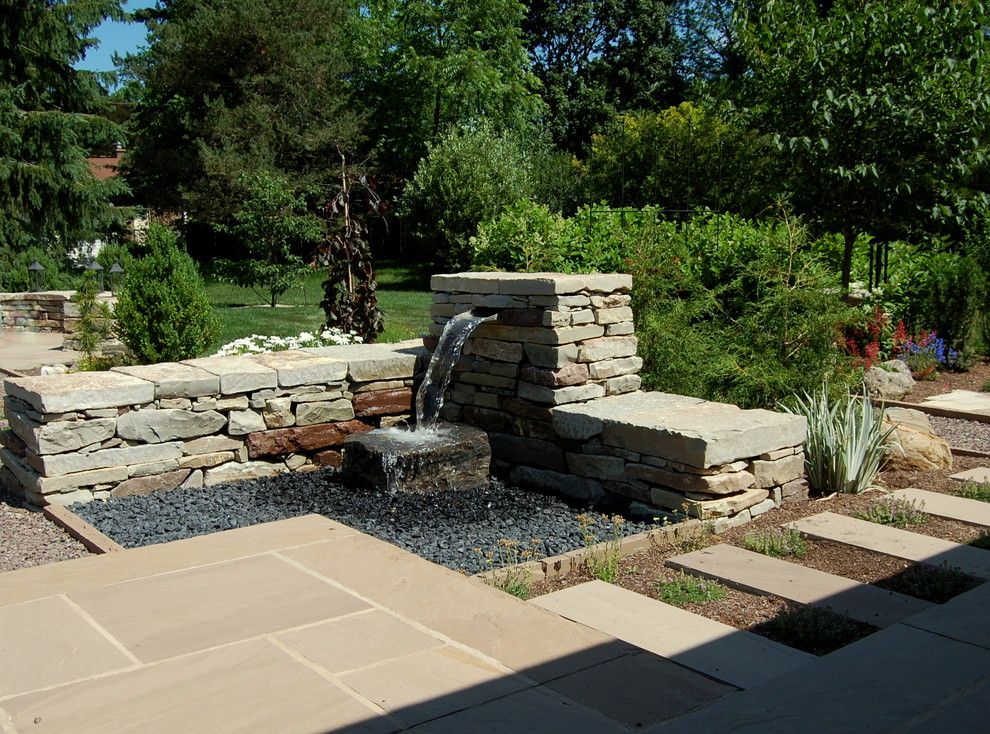 Earthscapes for a Traditional Landscape with a Design and Gidman by Earthscape   Landscape Design & Build