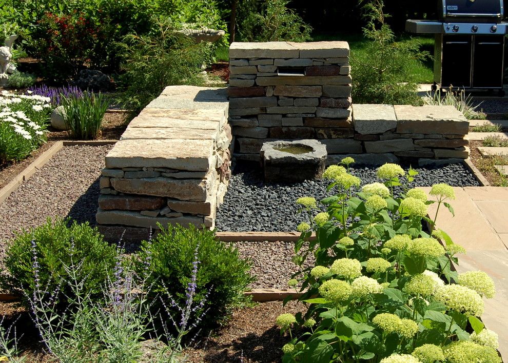 Earthscapes for a Traditional Landscape with a Drystone Wall and Gidman by Earthscape   Landscape Design & Build