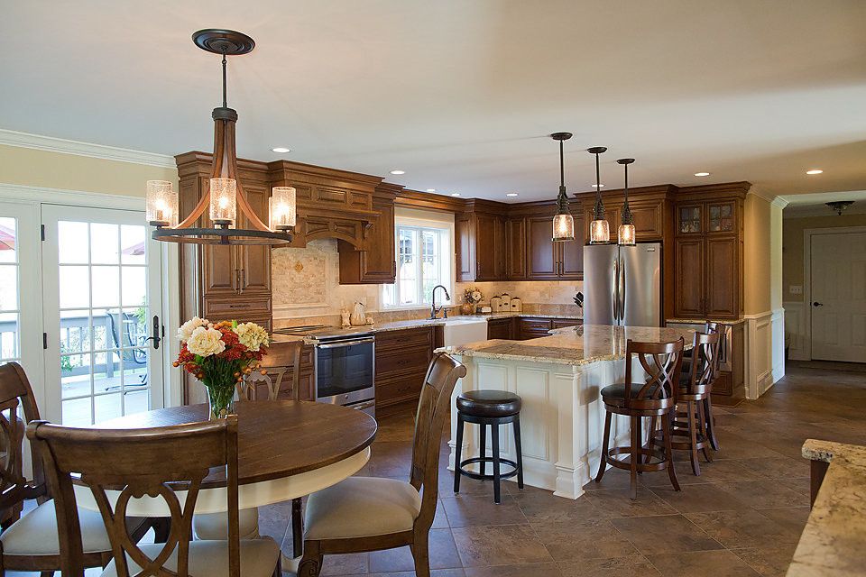 Eden Prairie Appliance for a Traditional Kitchen with a Kitchen Island and Seamless Flow Kitchen by Crystal Cabinets by Curtis Lumber Ballston Spa