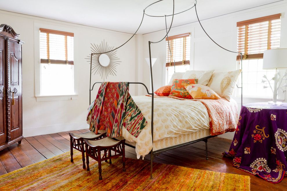 Edith Wharton House for a Farmhouse Bedroom with a My Houzz and My Houzz: Global Details Add Character to a Connecticut Farmhouse by Rikki Snyder