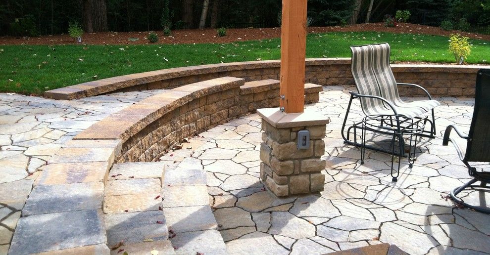 Edwards Boise for a Traditional Patio with a Water and Island Woods Residence by Chuck B. Edwards   Breckon Land Design