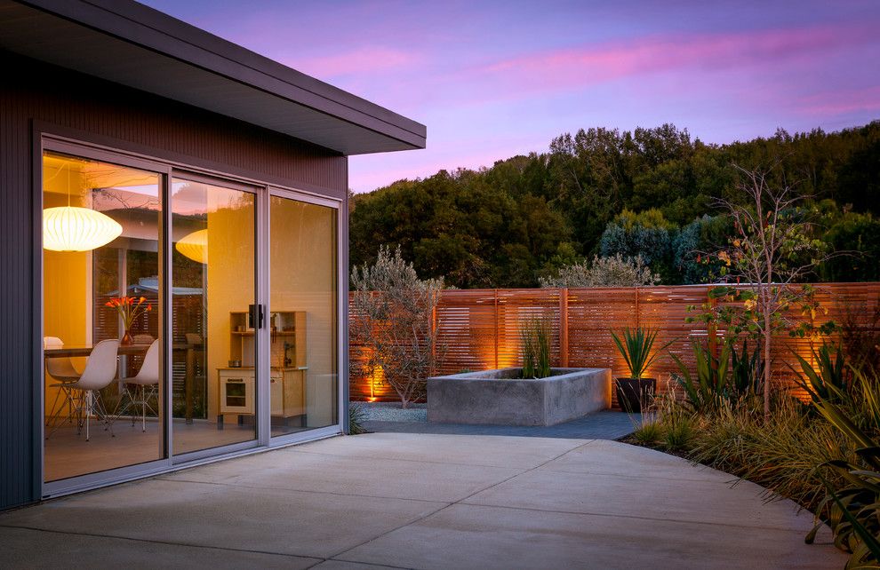 Eichler House for a Midcentury Patio with a Concrete Patio and Eichler in Marinwood by Building Lab, Inc.