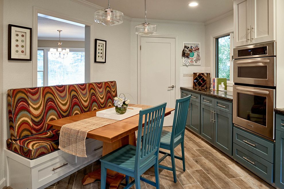 El Capitan High School for a Transitional Kitchen with a Sherwin Williams Refuge and Prospect St. Kitchen by Sabrina Alfin Interiors