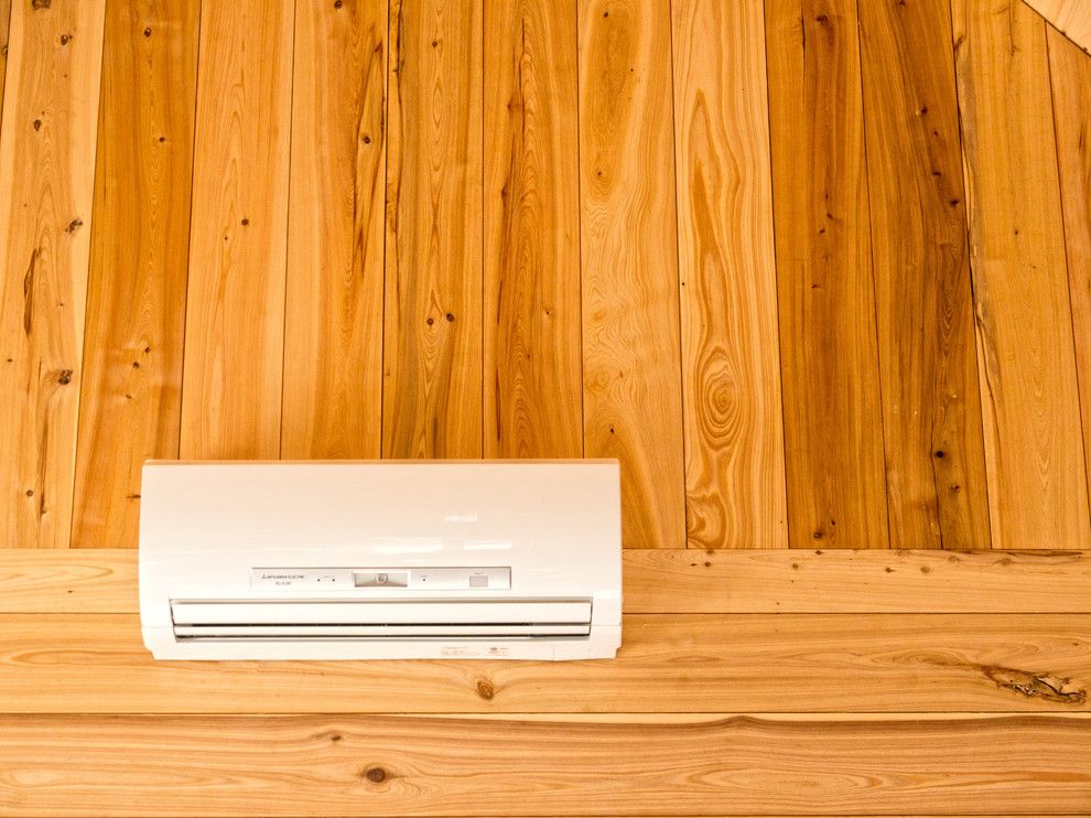 Electic for a Rustic Spaces with a Mini Split and Ductless Mini Split Heat and Air by William Britten