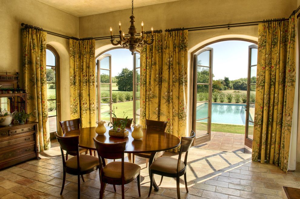 Emkay for a Mediterranean Dining Room with a Faux Finish and Gabriel Builders by Gabriel Builders Inc.