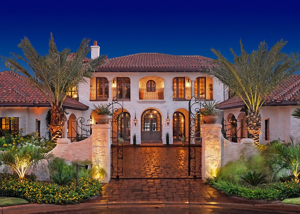 Escena Palm Springs for a Mediterranean Exterior with a Container Plants and Lake Home Exterior by Cornerstone Architects