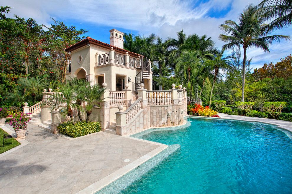 Escena Palm Springs for a Mediterranean Pool with a Outdoor Staircase and 9405 Old Cutler Lane, Coral Gables, Fl by Ben Moss   One Sotheby's International Realty