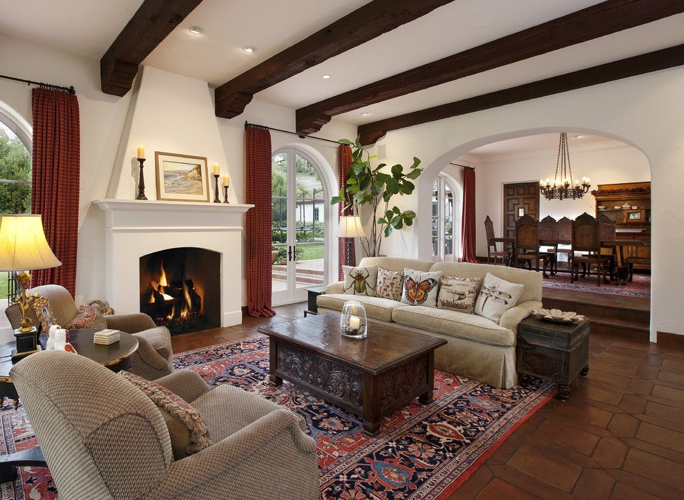 Eyebrow Arch for a Traditional Living Room with a Spanish Colonial and Spanish Colonial by Dd Ford Construction