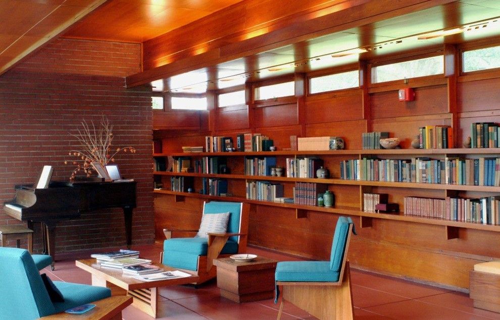 Falling Waters Frank Lloyd Wright for a Modern Living Room with a Modern and Rosenbaum House by Florence Dept. of Arts & Museums