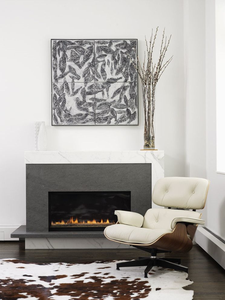 Fans Edge Promo Code for a Contemporary Living Room with a Carrera Marble and Ny Loft by Chelsea Atelier Architect, Pc