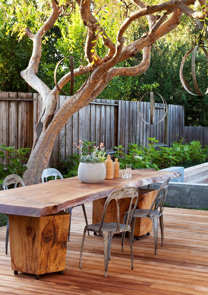 Farm Table Sf for a Contemporary Patio with a Wood and Gathering Table by Arterra Landscape Architects