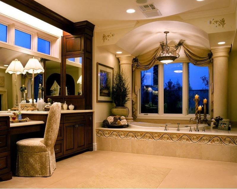 Fashion Outlets of Las Vegas for a Traditional Bathroom with a Upholstery and Private Custom Home Las Vegas by Diane Cabral Interiors