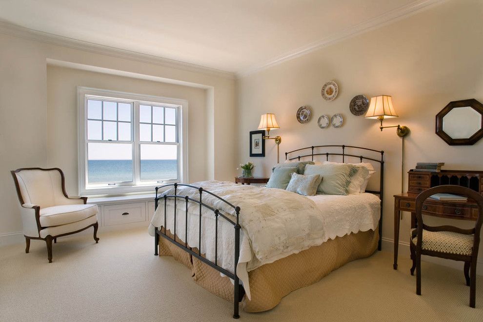 Fenton House Fenton Mi for a Beach Style Bedroom with a Bed Quilt and the Redfield Home by Mitch Wise Design,Inc.