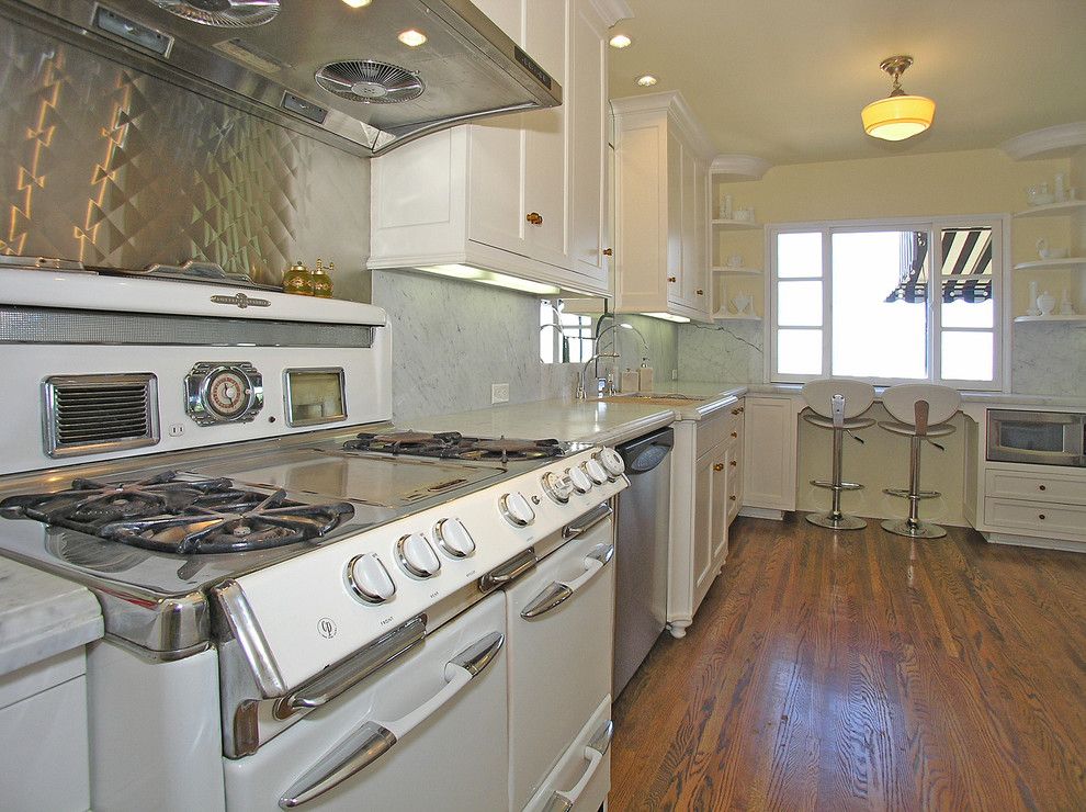 Ferguson Heating and Cooling for a Eclectic Kitchen with a Lower Cabinet Microwave and Historic Los Angeles Kitchen by Shannon Ggem Asid