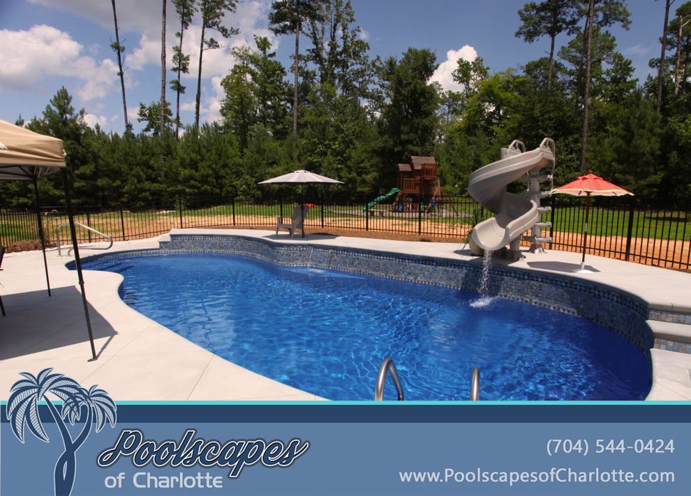 Fiberglass Specialties for a Traditional Pool with a Inground Pool and Traditional Swimming Pools by Poolscapes of Charlotte