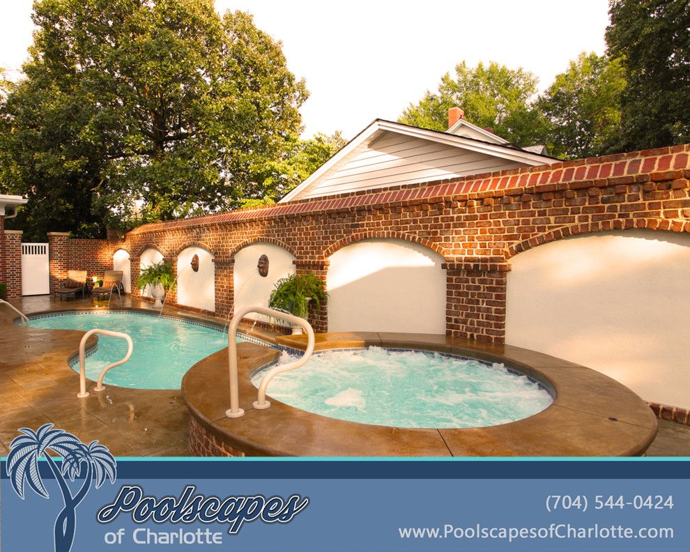 Fiberglass Specialties for a Traditional Pool with a Swimming Pool and Traditional Swimming Pools by Poolscapes of Charlotte