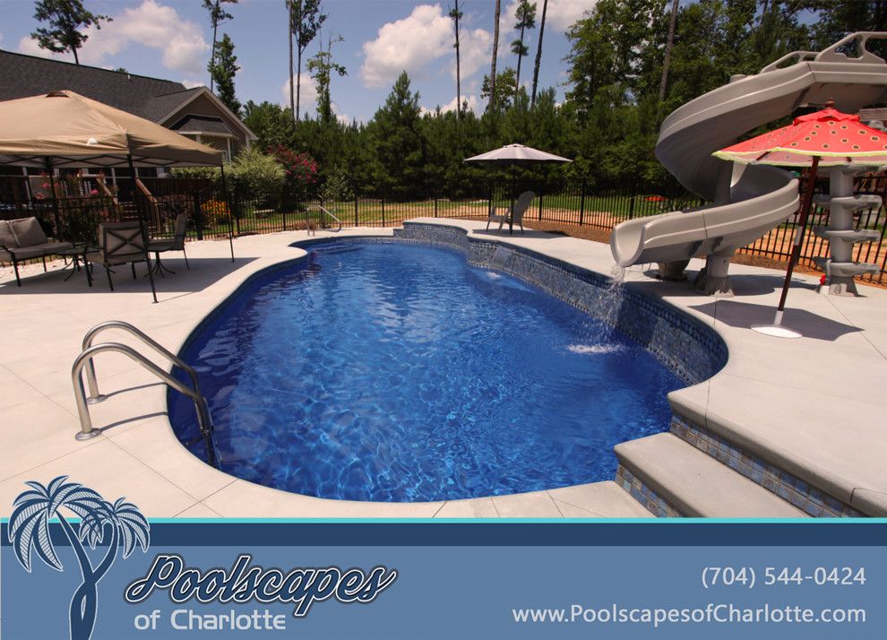 Fiberglass Specialties for a Traditional Pool with a Swimming Pool and Traditional Swimming Pools by Poolscapes of Charlotte