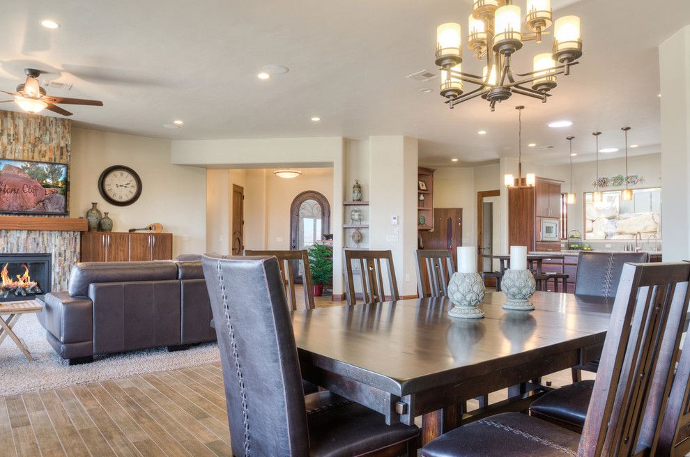 Firerock for a Southwestern Dining Room with a Southwestern and Stone Cliff #401 by Firerock Custom Homes