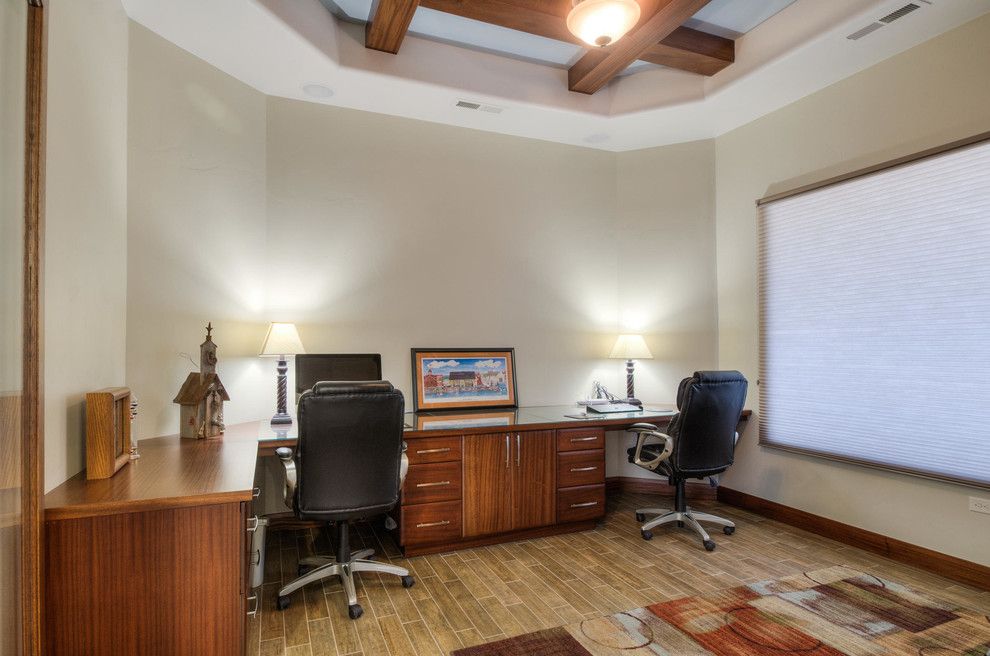 Firerock for a Traditional Home Office with a Traditional and Stone Cliff #401 by Firerock Custom Homes