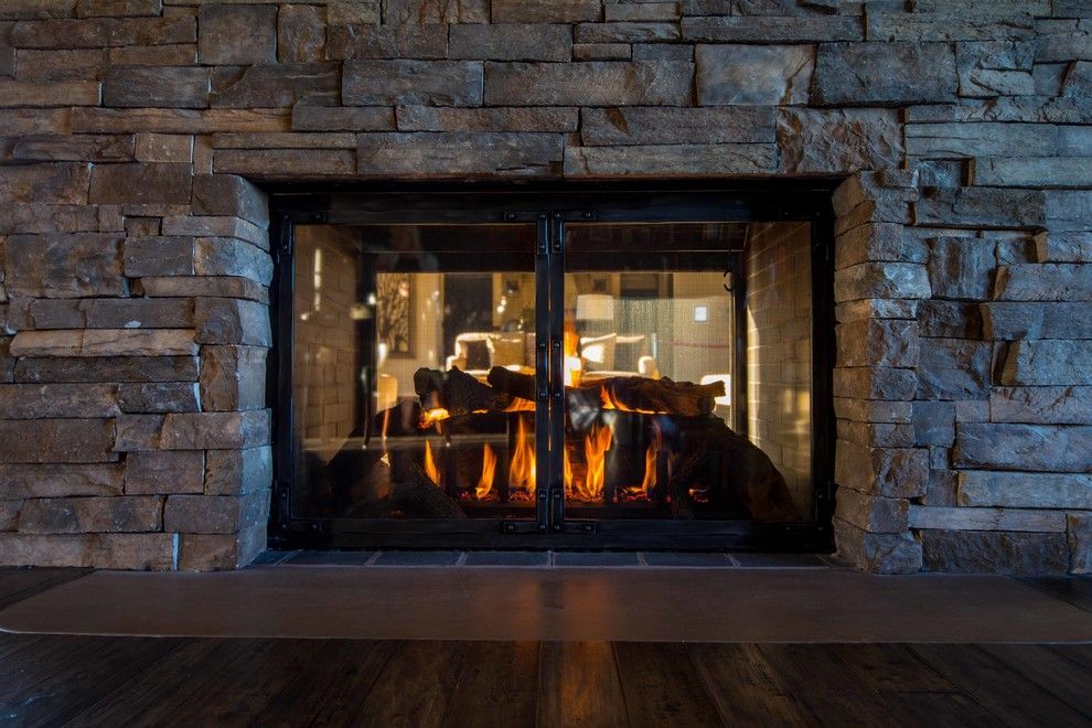 Fireside Portland for a Contemporary Living Room with a Modern Fireplace Doors and Glass Fireplace Doors & Gas Logs or Fire Features by Fireside Home Solutions