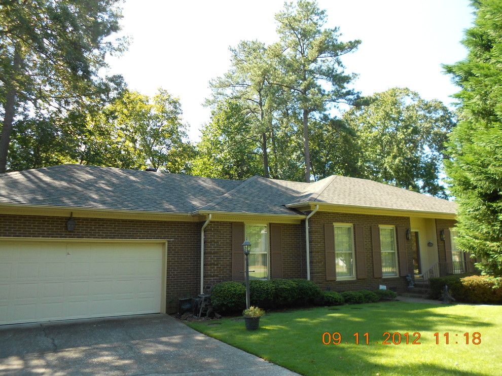 Firestone Fayetteville Nc for a Traditional Exterior with a Traditional and Hip Roof Replacement by Veteran Builders Fayetteville Nc