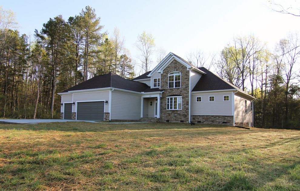 Firestone Raleigh Nc for a Transitional Exterior with a Open Floor Plan and Raleigh Nc Custom Home Plan by Stanton Homes