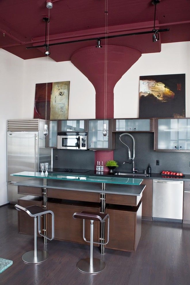 Flax San Francisco for a Modern Kitchen with a Stainless Steel Appliances and San Francisco Downtown Loft by Applegate Tran Interiors