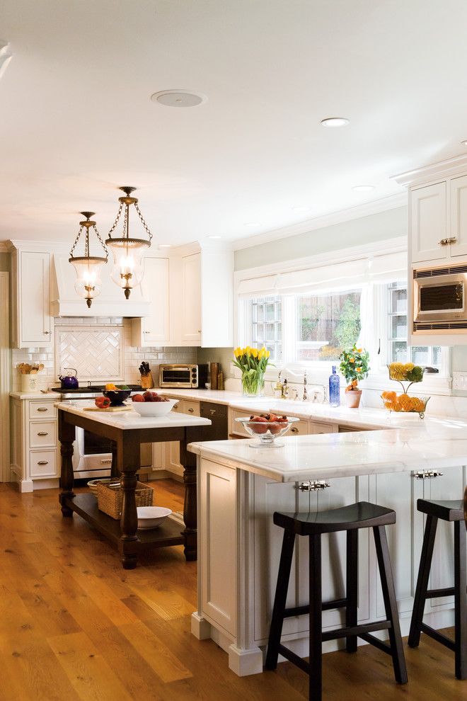 Fruit Flies in Kitchen for a Traditional Kitchen with a Pendant Lights and Tiburon Home Remodel by Mahoney Architects & Interiors