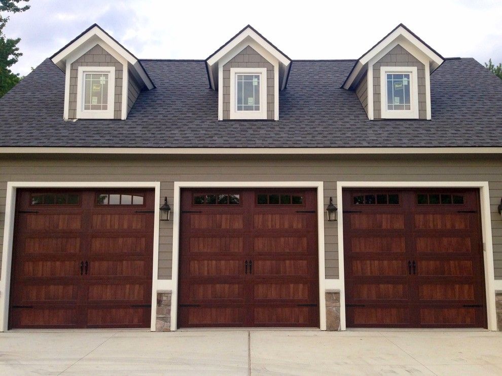 Garage Northville for a Traditional Garage with a Custom Garage Doors and Faux Wood Garage Doors by Premier Door Service