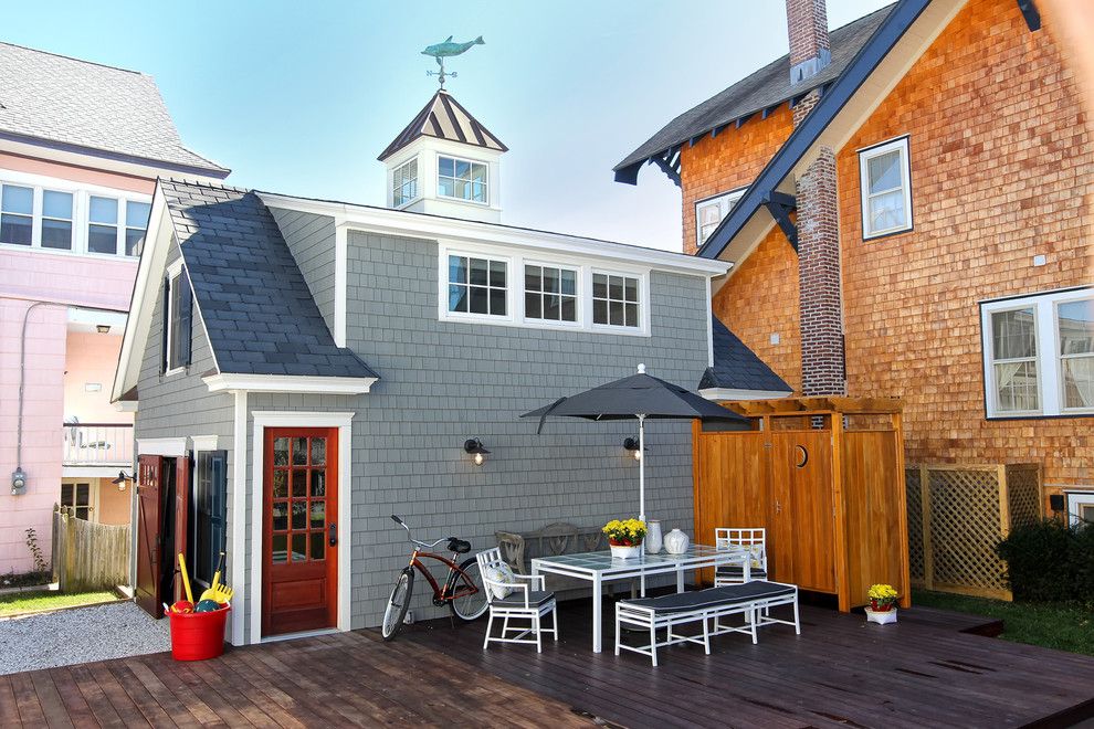 Garagetek for a Eclectic Shed with a Deck and Eclectic Garage and Shed by Knightarch.com