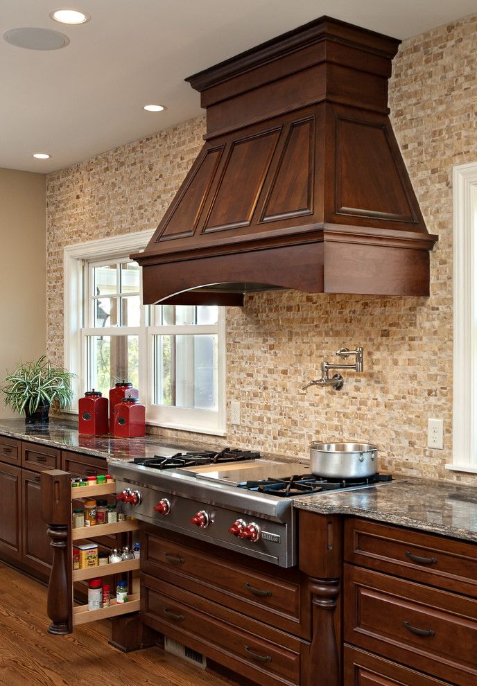 Gas Dryer vs Electric Dryer for a Traditional Kitchen with a Cabinetry and Kitchen by Knight Construction Design Inc.