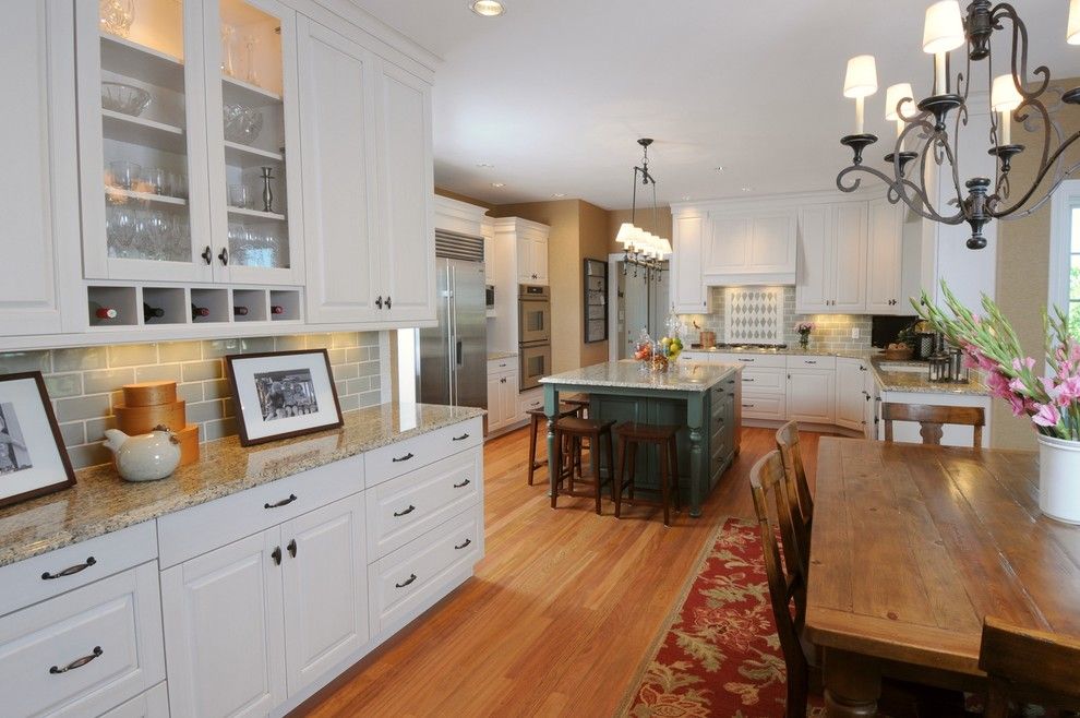 Gas vs Electric Dryer for a Traditional Kitchen with a Wine Racks and Ann Neale Interiors by Ann Neale Interiors