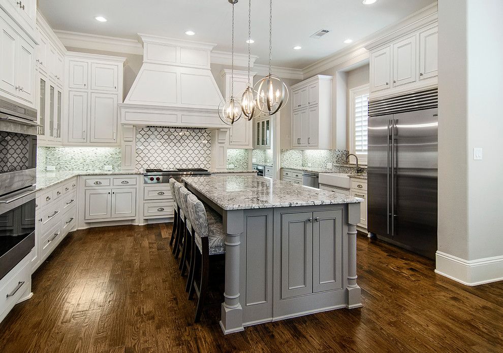 Gas vs Electric Dryer for a Traditional Kitchen with a Wood Hood and Mimosa by Hayes Signature Homes