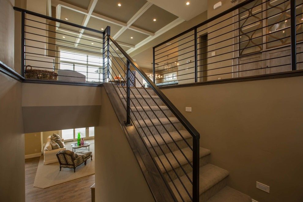 Georgia Contractors License for a Contemporary Staircase with a Project Management and Harmony Club #3921 by Pjl Schuman Custom Homes