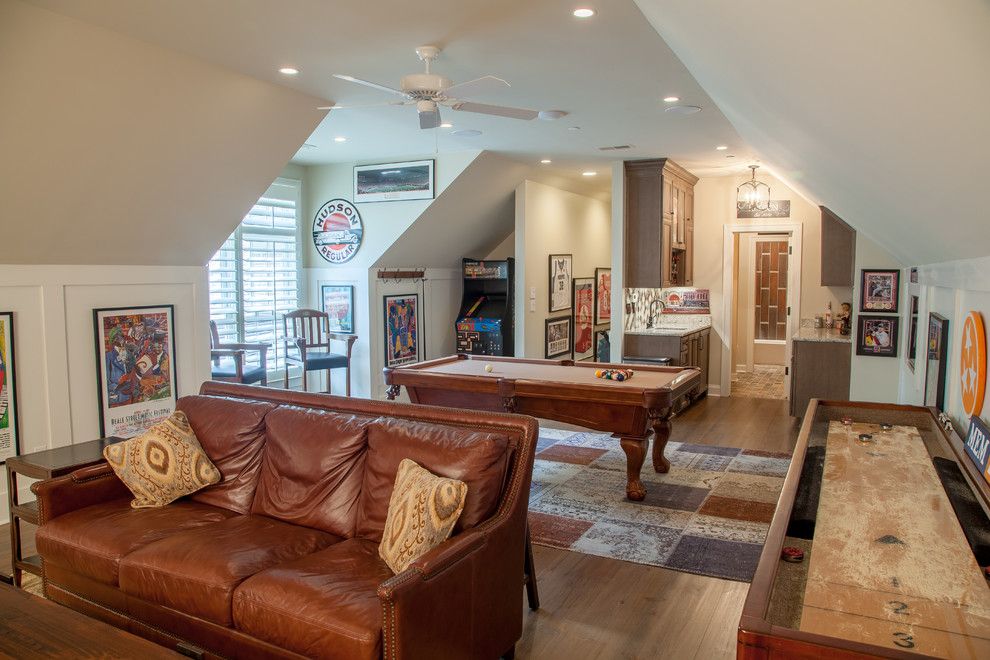 Germantown Theater for a Traditional Home Theater with a White Painted Wood and Germantown Custom Home by David Clark Construction, Llc