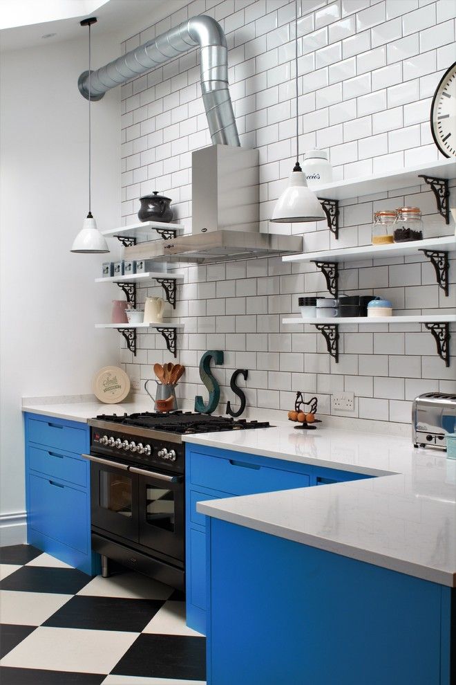 Get Rid of Ants in Kitchen for a Industrial Kitchen with a Black and White Floor Tiles and Industrial Kitchen with American Diner Feel by Sustainable Kitchens