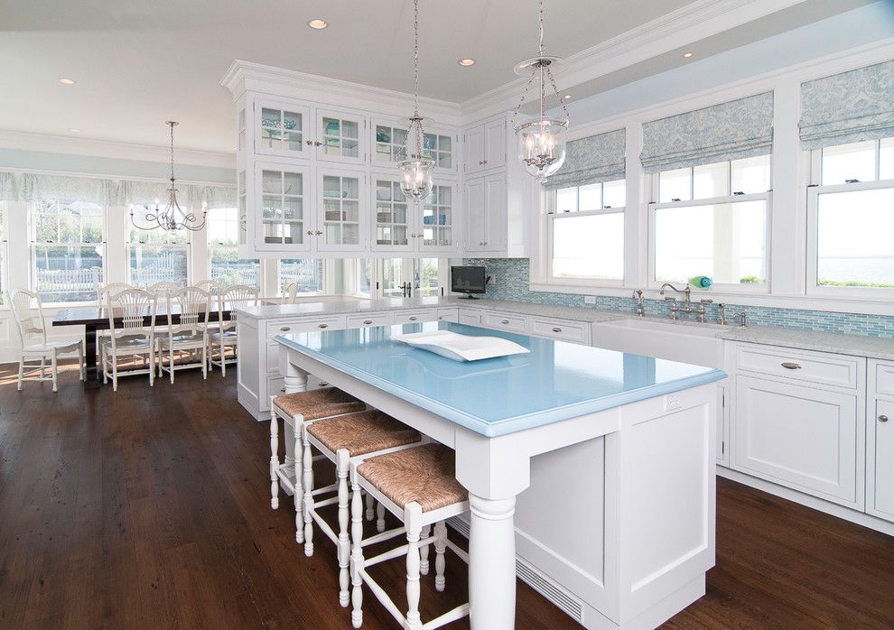 Go.pier1.com for a Traditional Kitchen with a Gray Countertop and White & Wonderful by Plato Woodwork, Inc.