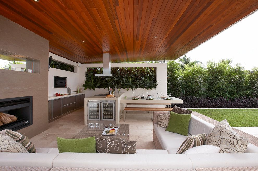 Goldsteins Furniture for a Contemporary Patio with a Covered Outdoor Spaces and Sydney Living by Dean Herald Rolling Stone Landscapes