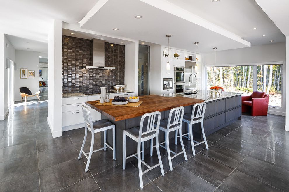 Granite Run Gmc for a Contemporary Kitchen with a Modern Kitchen and Ottawa Home in the Hills   Modern Kitchen & Bath   Astro Design by Astro Design Centre