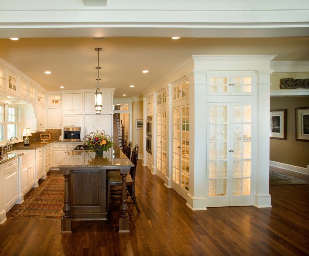 Granite Run Gmc for a Traditional Kitchen with a Island Lighting and Robinson's Bay Residence by Murphy & Co. Design