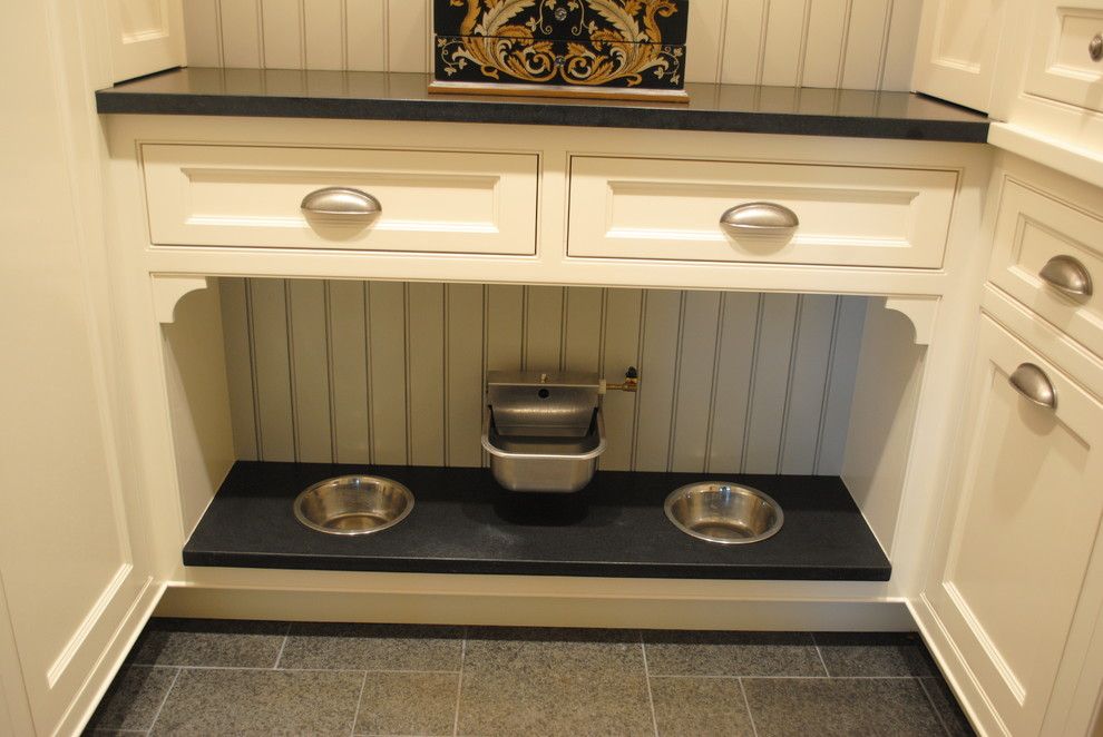 Great Dane Harlequin for a Traditional Laundry Room with a Chandelier and Old York Rd. Kitchen Renovation by Greenleaf Construction