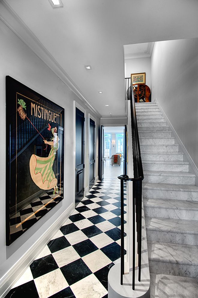 Great Dane Harlequin for a Victorian Staircase with a Harlequin Floor and Valencia Townhouses by Torre Construction & Development