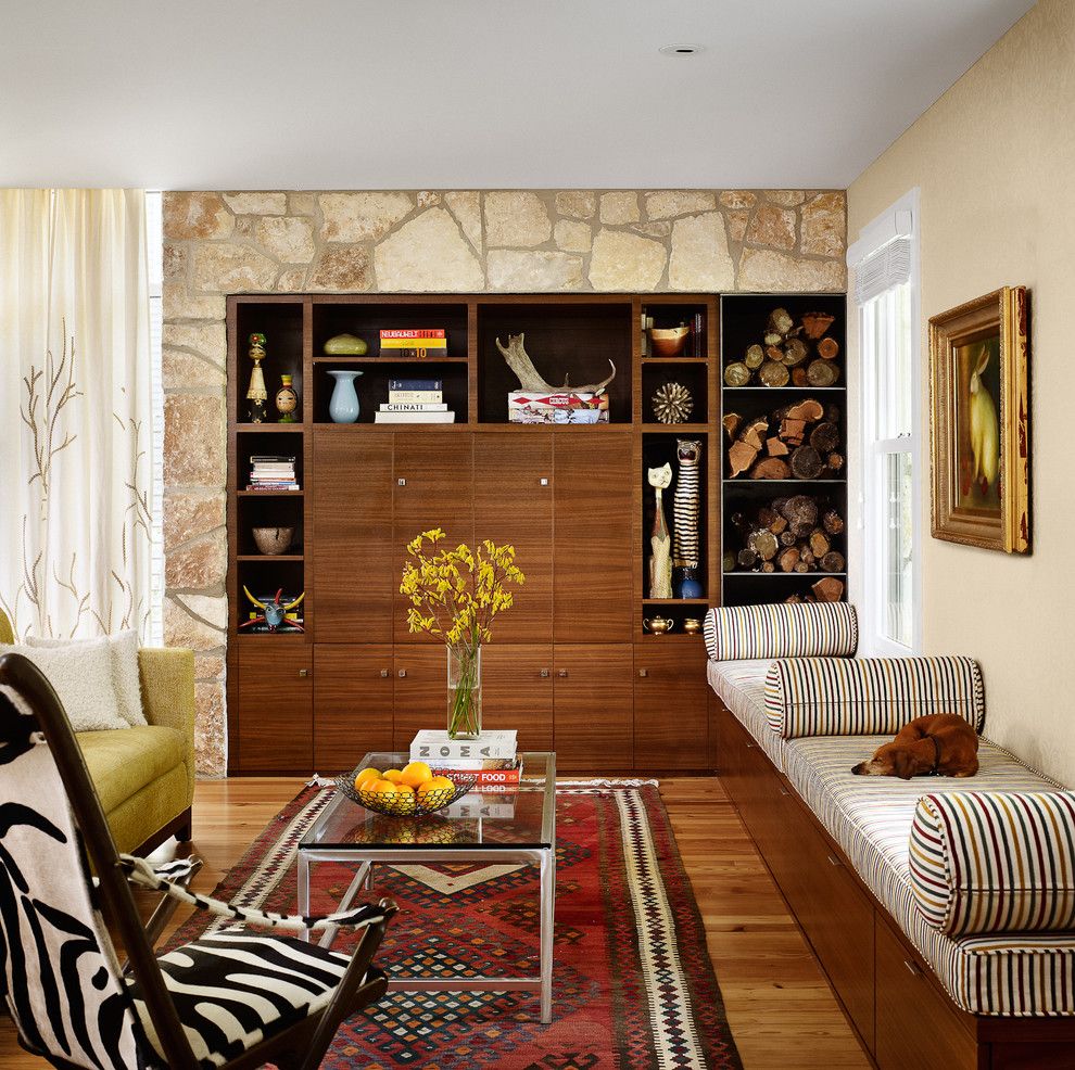 Great Neck Nissan for a Midcentury Living Room with a Area Rug and Living Room by Chioco Design