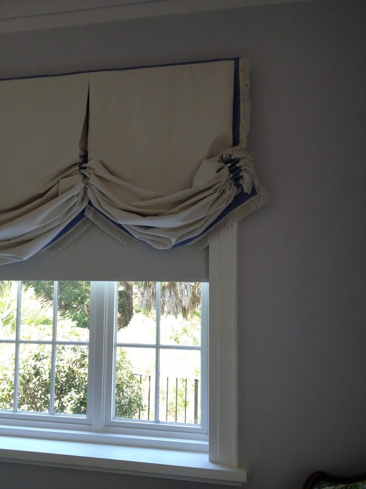 Greek Isles Charlotte for a Traditional Bedroom with a Isle of Palms and Blackout Motorized Shades by All About Windows Inc