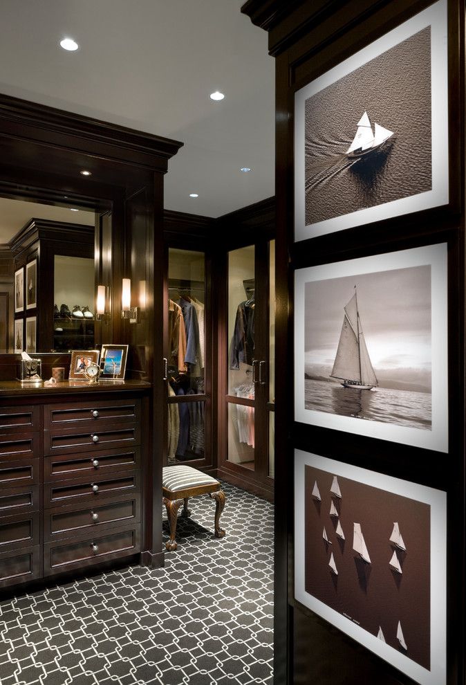 Greystone Country Club for a Traditional Closet with a Stool and Traditional Closet by Millerwrightarchitects.com