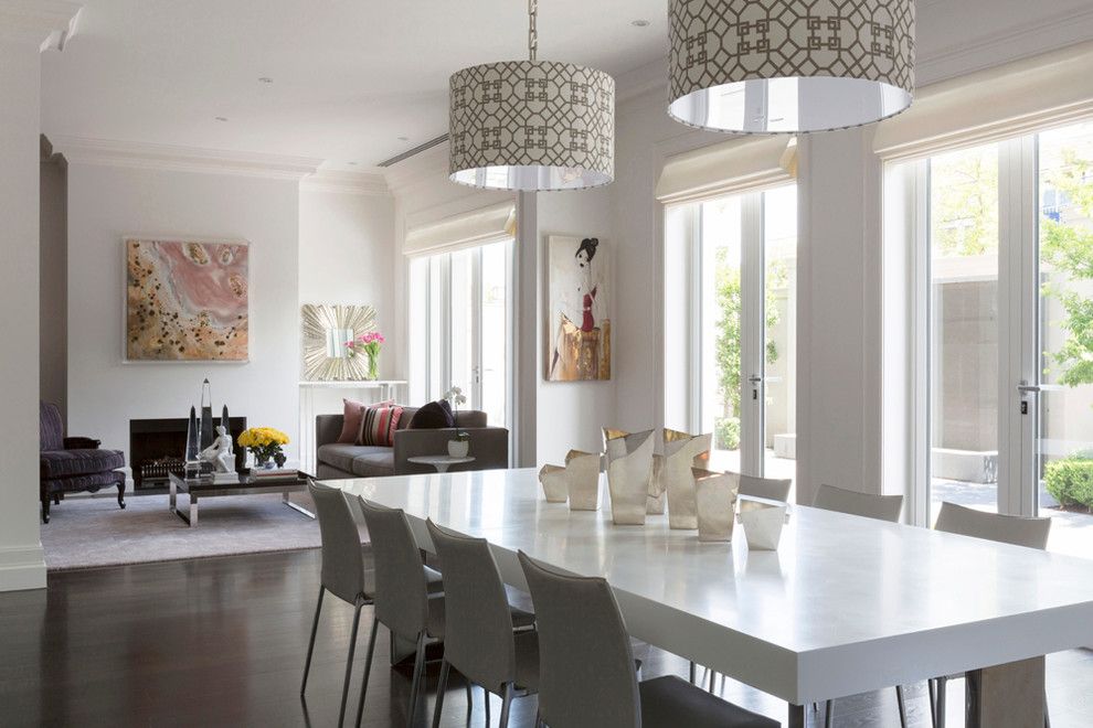 Gus From Cinderella for a Contemporary Dining Room with a Dirty Pink and Toorak Residence by Massimo Interiors