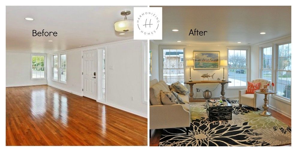 Harmon Homes for a Beach Style Spaces with a Beach Style and Staging in Long Beach Island by Harmonizing Homes