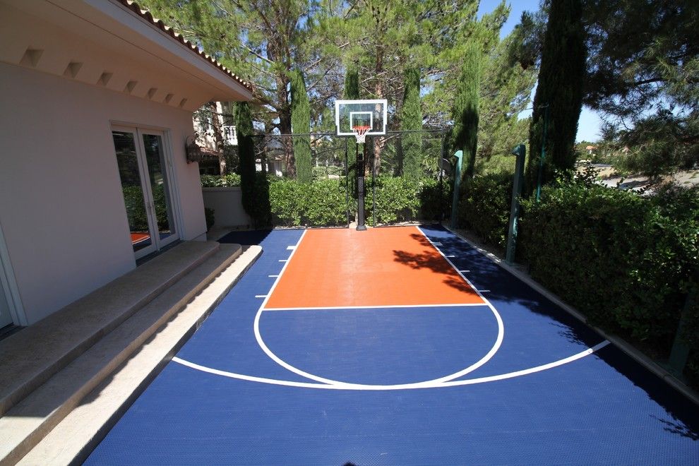 Harmony Homes Las Vegas for a Contemporary Landscape with a Las Vegas Game Court and Snapsports Las Vegas Backyard Basketball Court by Snapsports of Las Vegas/vegas Game Courts