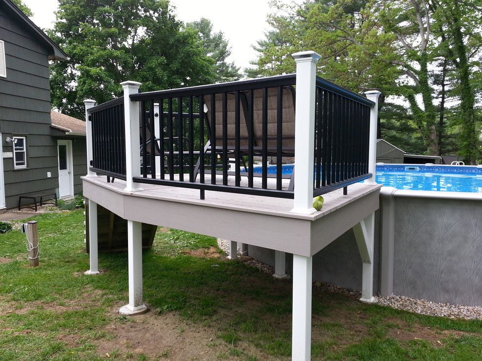 Hatfield Pool for a Traditional Pool with a Composite Deck and Pool Deck Hatfield by Paradis Remodeling & Building, Llc